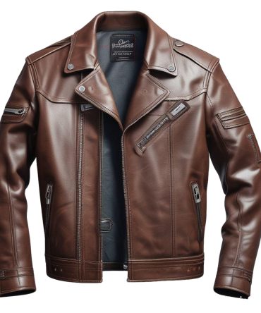Asymmetrical Zipper Leather Jacket