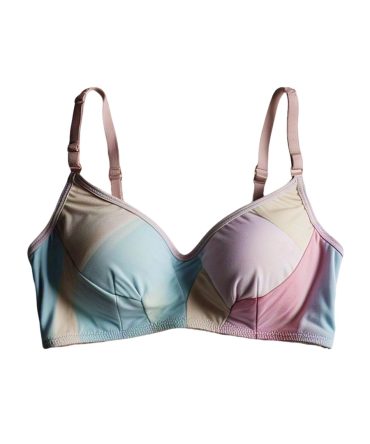 Pastel Gradient Satin Bra