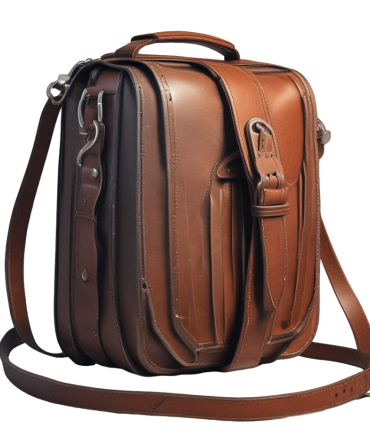 Classic Brown Leather Satchel Bag