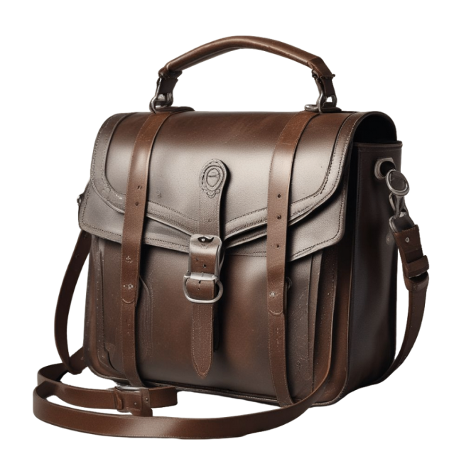 Brown Leather Satchel Bag