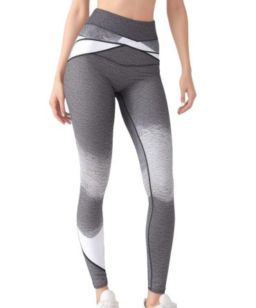 Gradient Geometric High-Waisted Leggings