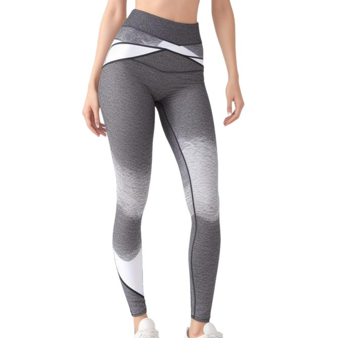 Gradient Geometric High-Waisted Leggings