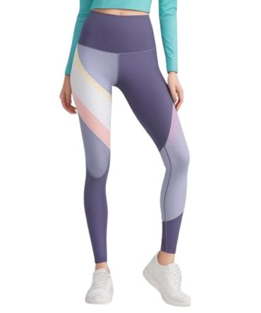 Geometric Multi-Colored High-Waisted Leggings