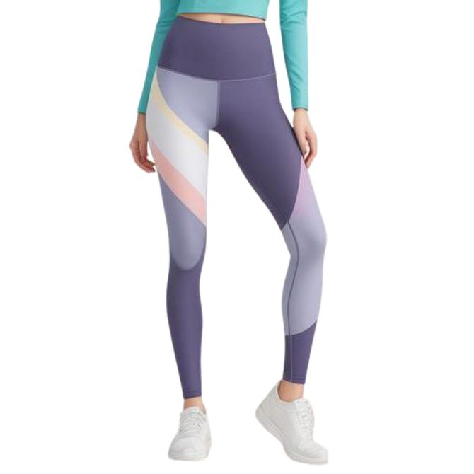 Geometric Multi-Colored High-Waisted Leggings