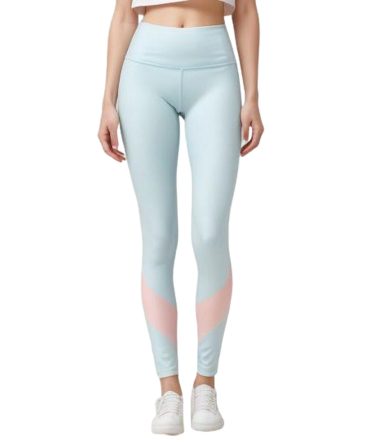 Chevron Elegance Light Blue Leggings