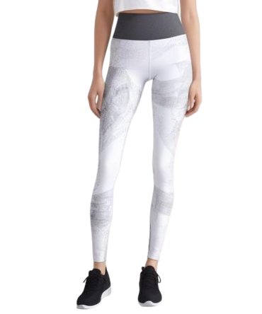 Subtle Abstract High-Waisted Leggings