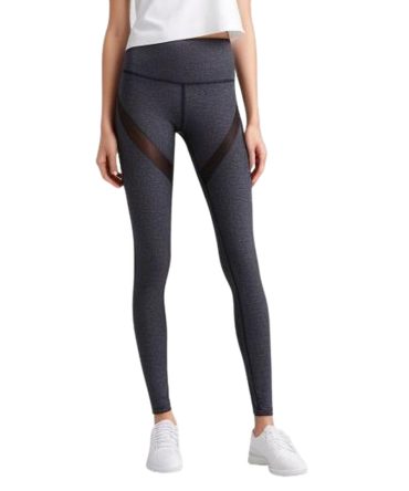 Mesh Panel High-Waisted Leggings