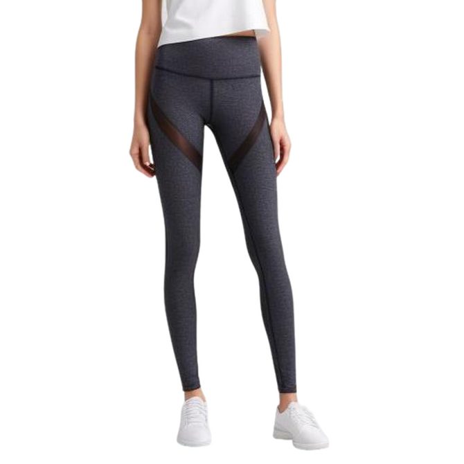 Mesh Panel High-Waisted Leggings