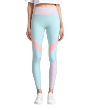 Chevron Elegance Light Blue Leggings