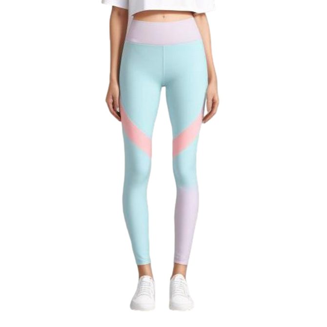 Chevron Elegance Light Blue Leggings