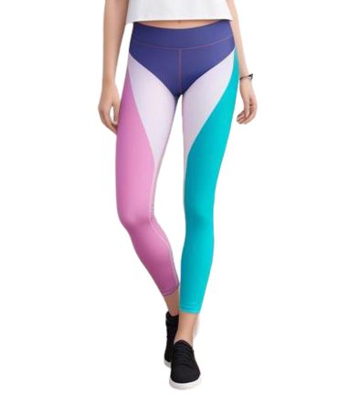 Vibrant Geometric High-Waisted Leggings