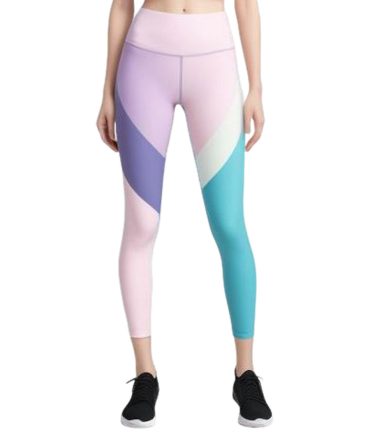 Colorful Geometric High-Waisted Leggings