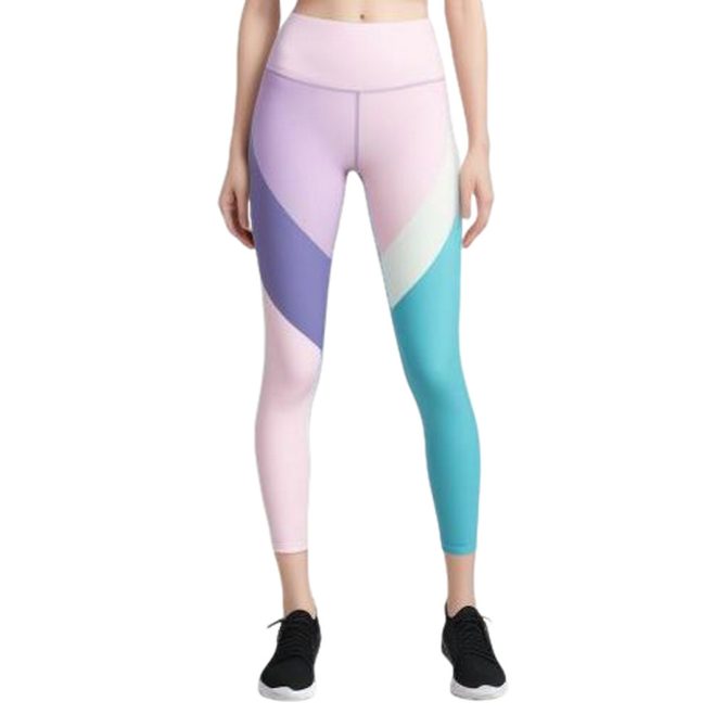 Colorful Geometric High-Waisted Leggings