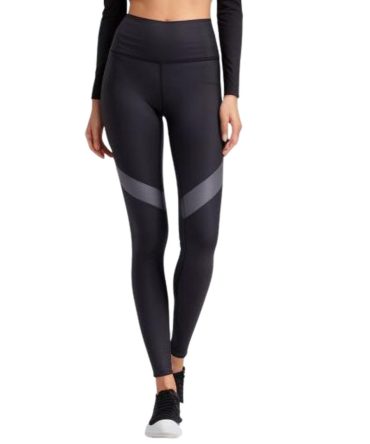 Diagonal Stripe High-Waisted Leggings