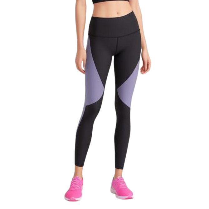 Geometric Pattern Black Leggings